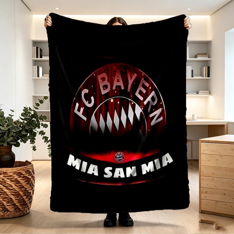 FC Bayern Print Blanket - Soft & Comfortable, for Bedroom, Travel, Sofa, Home Decoration - Birthday Christmas Gift for Friend