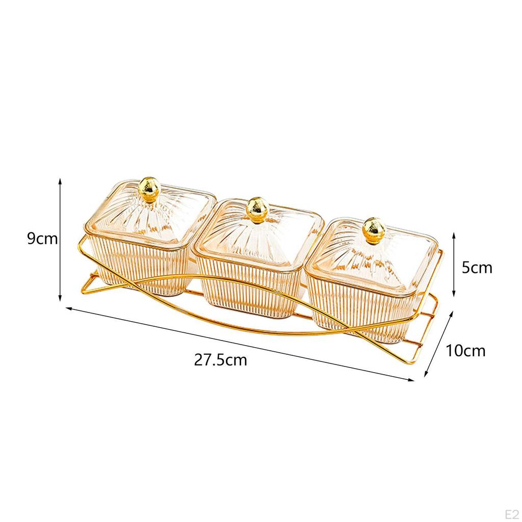 3 сервировочные тарелки для закусок, скандинавское блюдо с крышкой, поддон для приправ, разделительная тарелка для десерта