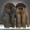 Мужская зимняя теплая куртка длинная Parker Coat утолщенная куртка для активного отдыха