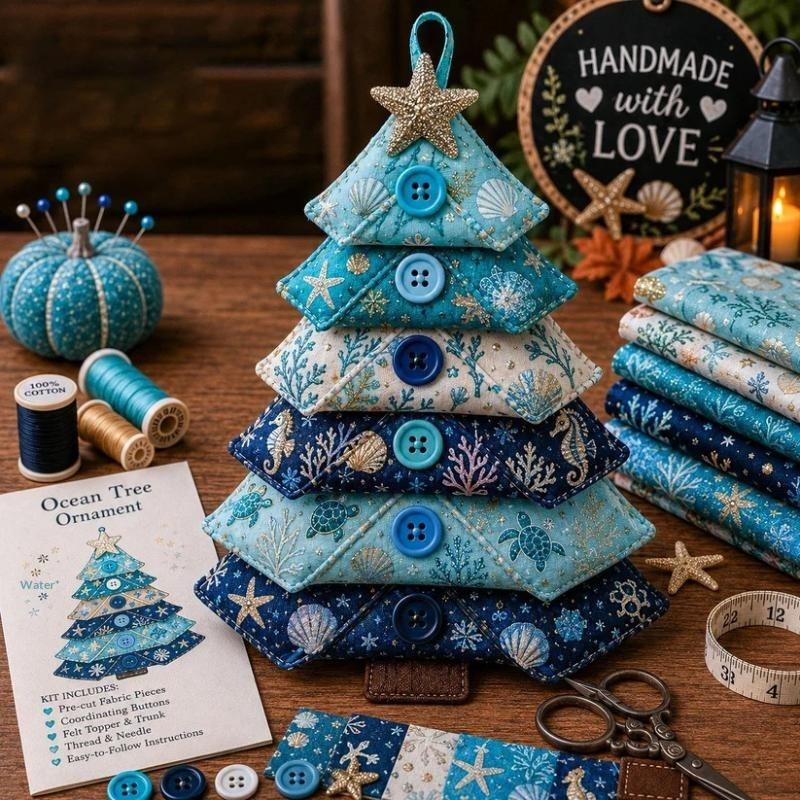 Diy Quilted Christmas Tree Kit Complete Kit With All Essential Materials Cozy Living Room Tabletop Decor Hand-Made For Friends