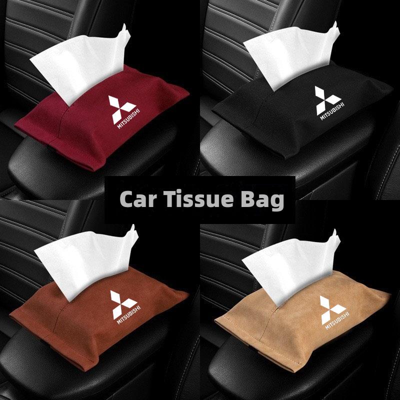 pdsh9 Car Tissue Box Storage Bag Tissue Box Holder for Mitsubishi Pajero Outlander XL Montero Lancer Triton l200 Galant Accessories