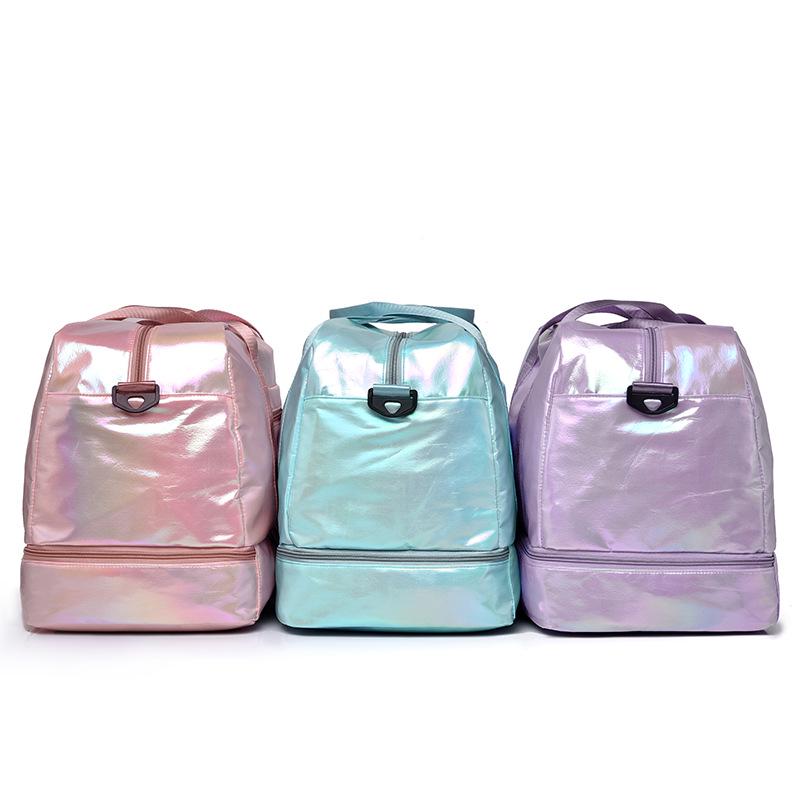 Women's Glossy Sport Yoga Bag 2025 - Stylish Crossbody & Handheld Travel Bag, Ideal for Fitness Enthusiasts.