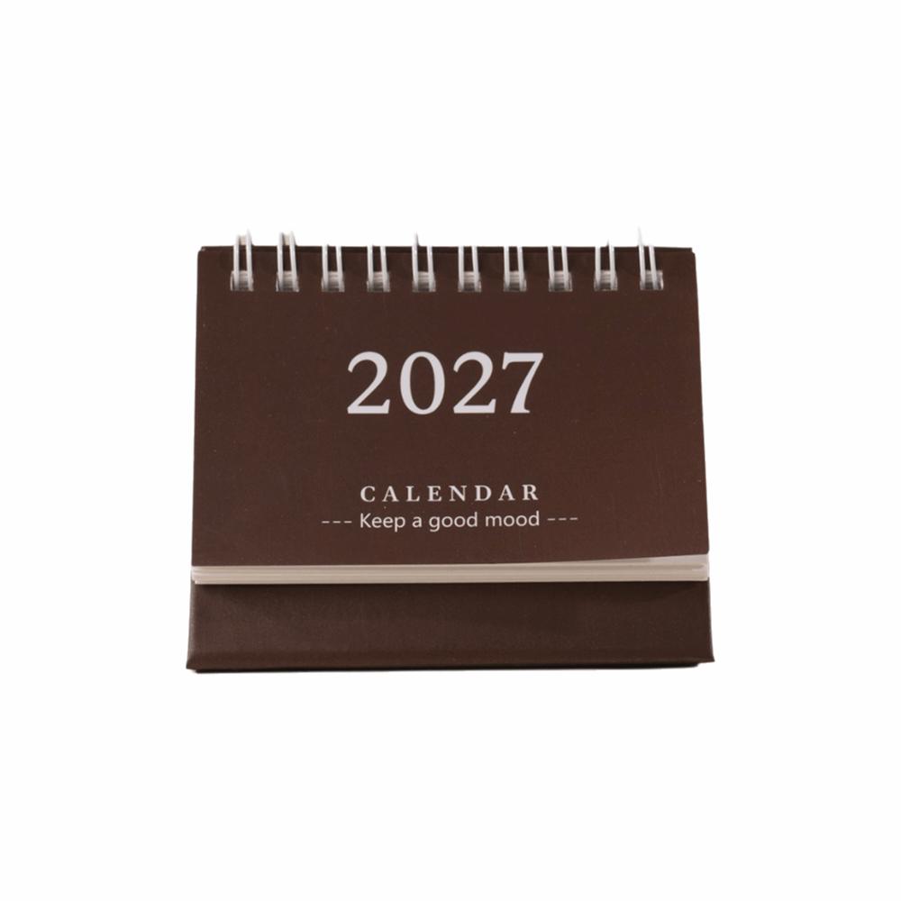 Mini Standing Calendar Coil Flip Calendar New 2027 Desk Calendar Desk Planning