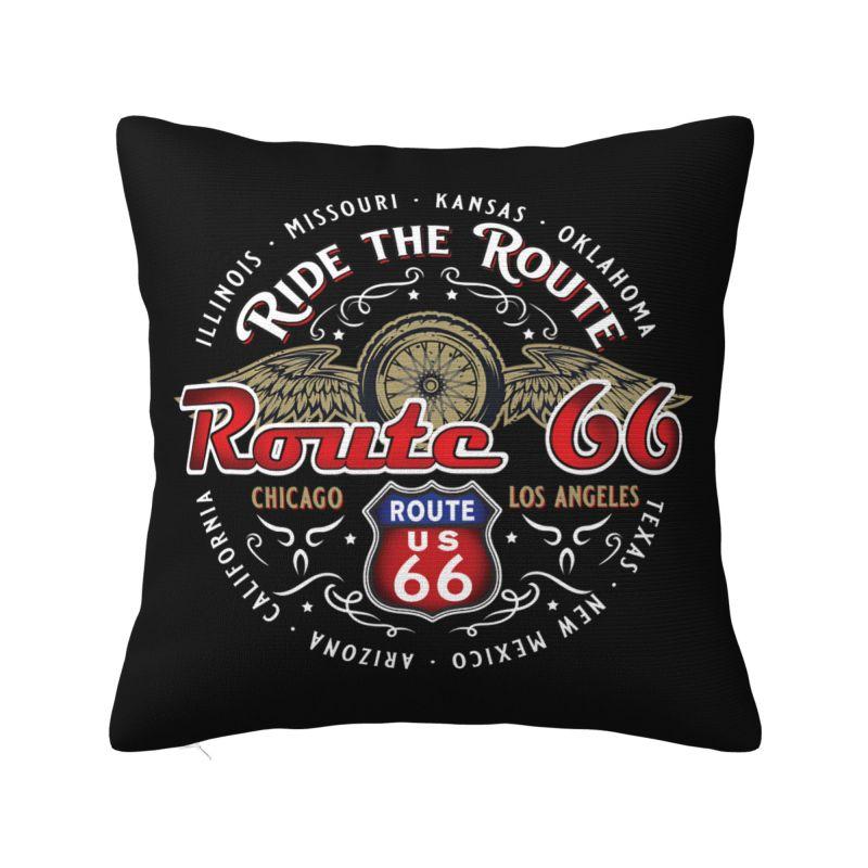 Route Throw Pillow Case cm Decor Home Cushion Cover Square Polyester Pillowcase Doublesided Printing