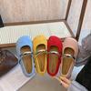 Korean French Late Evening Breeze Shallow Mouth Small Single Shoes Women's Spring and Summer 2025 Fashion Metal Buckle Mary Jane Shoes Summer