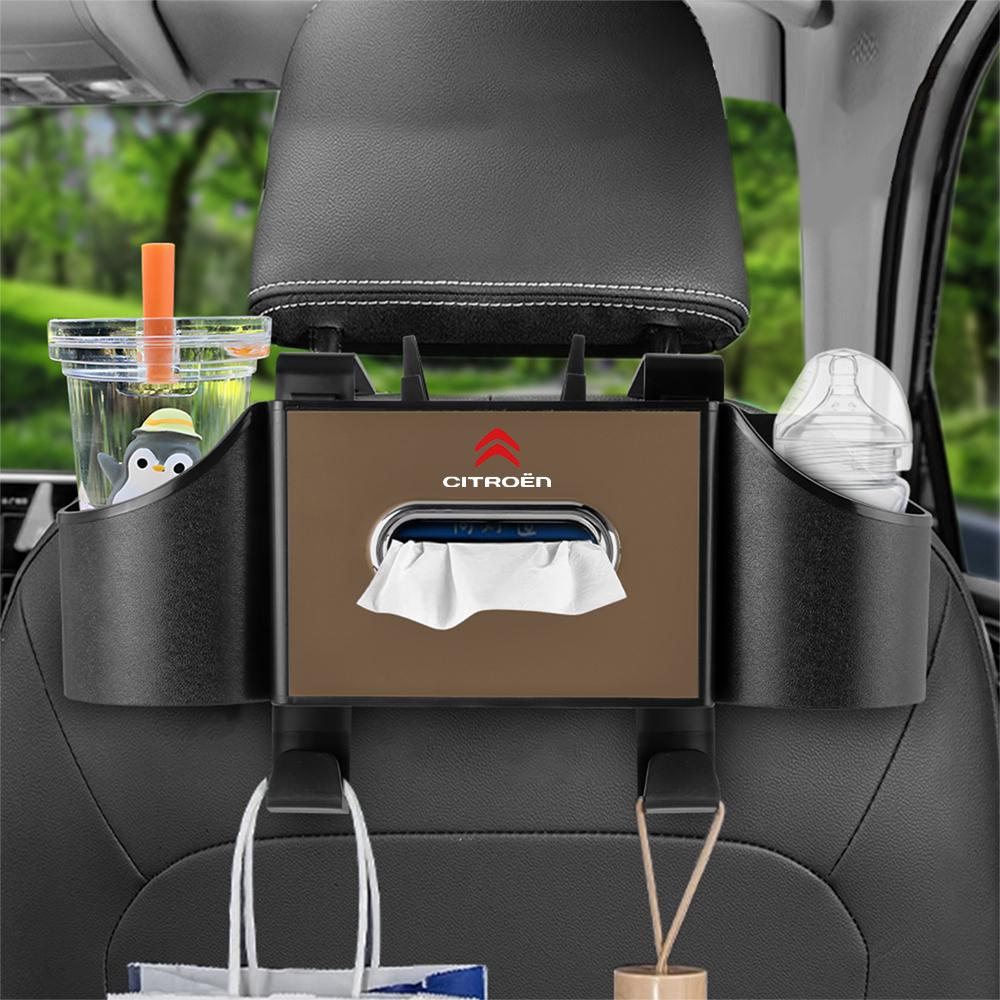 Car Tissue Box Storage Bag Auto Interior Accessories For Citroen C4 Picasso Xsara C5 Aircross Cactus C1 C2 C3 C6 Berlingo Jumpy