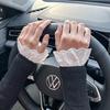 Идеальное Сочетание Женская Белая Оборки Плиссированные Накладные Рукава Съемные Манжеты Украшение Одежды Корейские Митенки Накладные Расклешенные Рукава