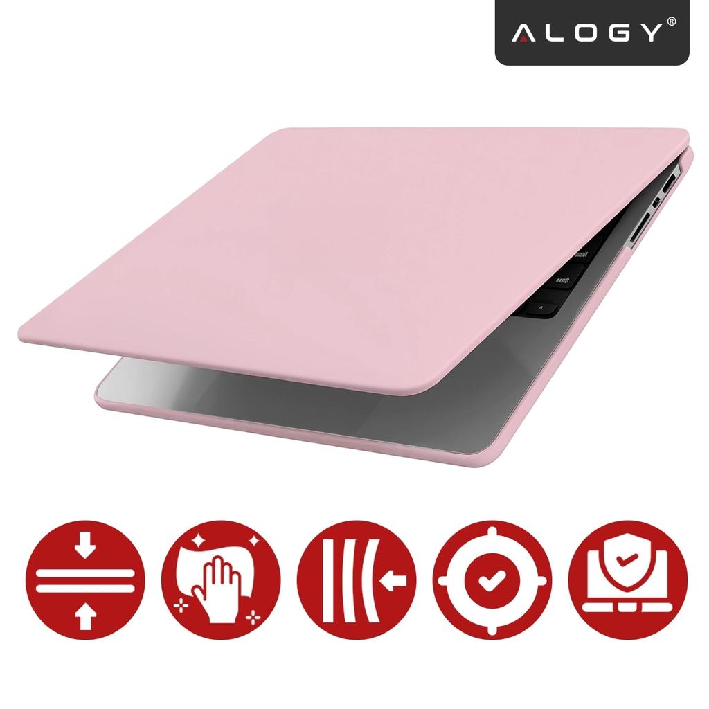 Case for Apple Macbook Pro 16 2021-2025 (M1/M2/M3/M4) - Flexible, Matte Protective Case, Lightweight and Durable - Alogy Airguard™ Pink