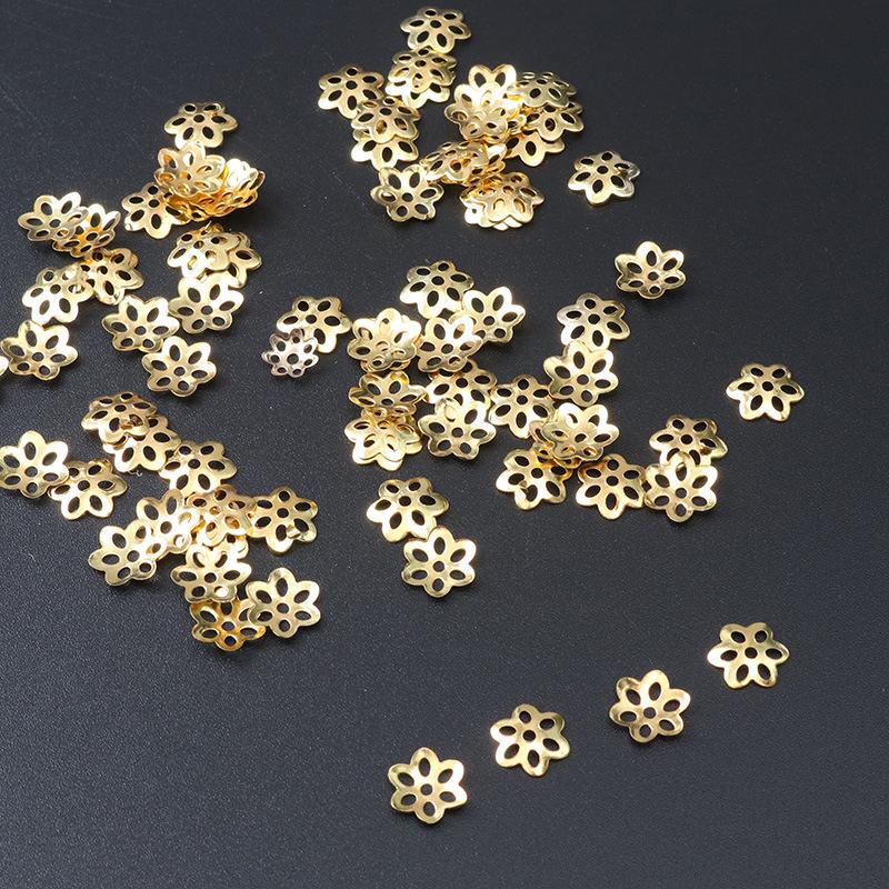 100 шт./упак. Цветочная бусина, колпачок, бисер, разделитель, кусочек, емкость для браслета, ожерелья, изготовление, материал ручной работы