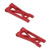 2pcs RC Car Swing Arm High Strength Alloy Rear Lower Suspension Arm for 1 24 RC Car Upgrade Parts Red