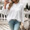 Women's Winter Skeleton Bubble Sleeve Long Sleeve Blouse Top