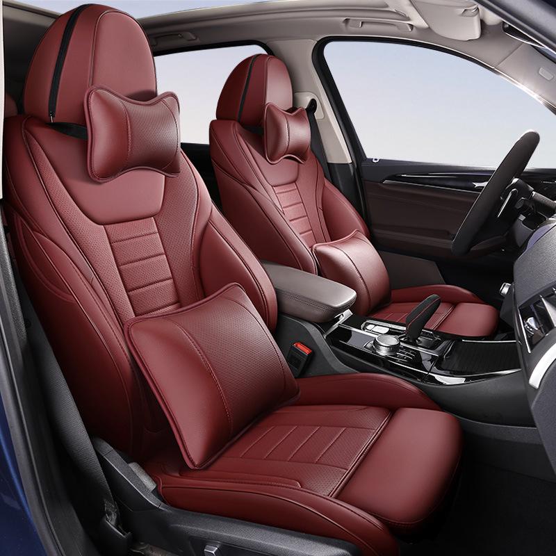 Fits 2018-2020 BMW X3: Genuine Leather Seat Cushion for All Seasons, Five-Seater.