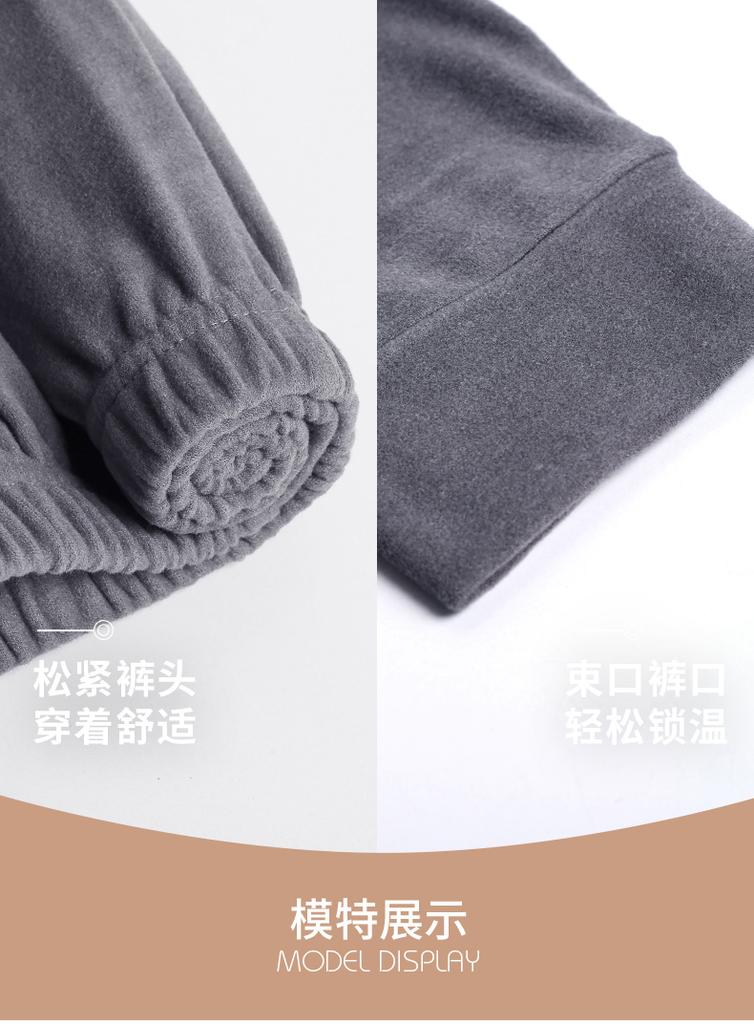 Xuan Liang Men's Winter Warm German Fleece Cotton Long Sleeve Home Clothes Set