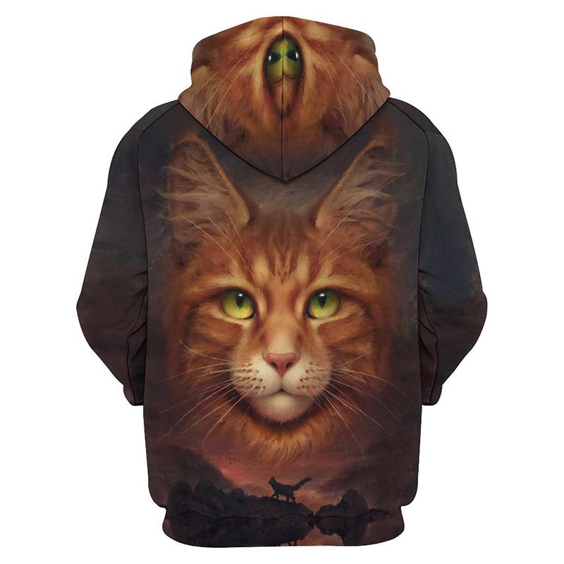 Cute Cat Graphic Hoodie Men Clothing 3D Kawaii Cats Printed Hoodies Kids Tops Women Harajuku Fashion Y2k Pullovers Hooded Hoody