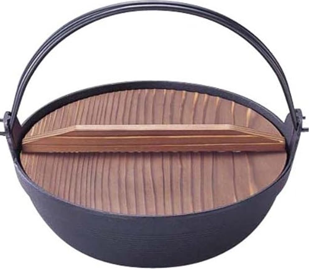 Iwachu Furusato Deep Type Black Inner Diameter IH Nanbu Ironware 21011 Кастрюля, 30, обожженная, 29 см, совместимая,