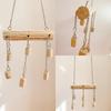 Non-slip Parrot Wooden Swing Bite Resistant Parrot Play Stand Toy Bird Standing Perch  Training