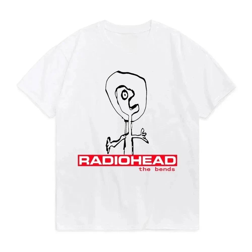 2025 Summer Radiohead The Bends Tshirt Unisex Unisex Tee Hip Hop Short Sleeve T Shirt Clothes Tshirts Tops Gift For Fans Fashion