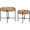 Столы - HOME ESPRIT - Комплект из 2 шт. - Черный металл - 49x49x44 см - Требуется сборка