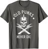 Футболка Old Punks Never Die Punker Rocker Subculture Skull Rocker