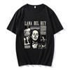 Lana Del Rey Singer Printing T-shirt Short Sleeve Cotton Soft Tee-shirt Spring Summer Casual /WoTshirts Camisas O-neck