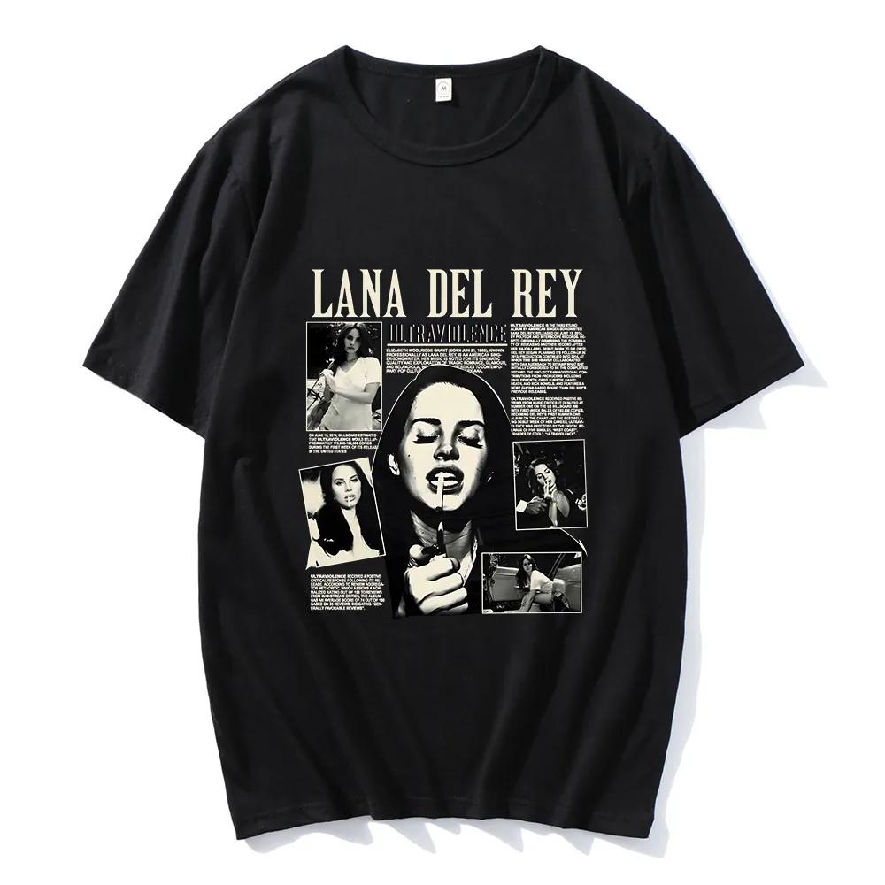Lana Del Rey Singer Printing T-shirt Short Sleeve Cotton Soft Tee-shirt Spring Summer Casual /WoTshirts Camisas O-neck