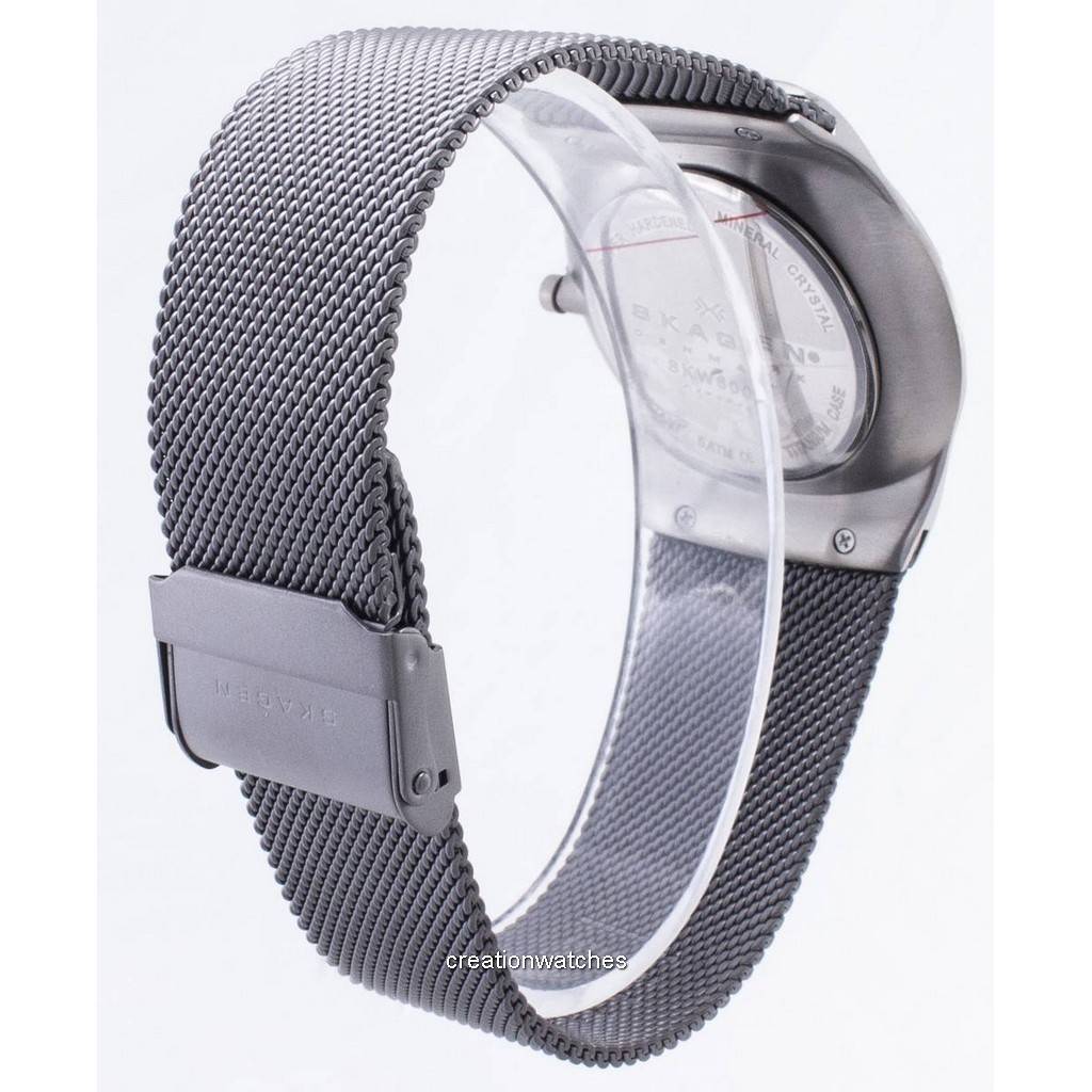 Skagen Мужские часы Melbye в титановом корпусе с сетчатым ремешком SKW6007