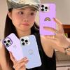 Чехол для телефона с фиолетовым фоновым рисунком для iPhone 16 15 14 13 12 11 Pro Max X XR XSMAX 8 7 Plus, матовая противоударная задняя крышка