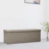 VidaXL Foldable Storage Bench Storage Container Living Room Storage Chest Home Entryway Interior 338797