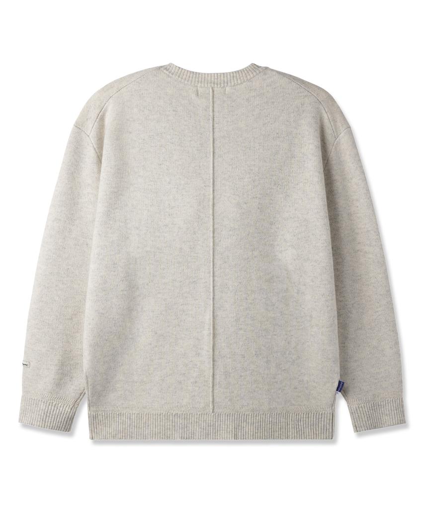 BAKKEN Soft Wool Round Knit Bk8937_Oatmeal