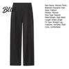 Slimming High Waist Trousers Women Pants Slim Fit Straight Leg Casual Solid Color Design Office Lady Long Daily Wear