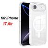 Clear Magnetic Case for IPhone 17/17Air/17Pro/17 Pro Max Crystal Wireless Charging Shell for Magsafe Cover Cases for iPhone17