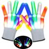 Светодиодные перчатки со светом для пальцев для детей, подростков, взрослых, с 6 режимами мигания. Идеально подходят для Хэллоуина, вечеринок, фестивалей и концертов.