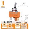 Lanbo N2Z 12mm 25A High-Current Waterproof Metal Toggle Switch with 3 and 6 Pin Options