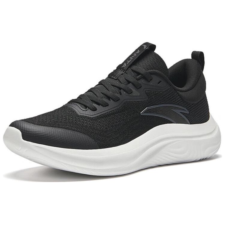 Anta Shen Xing LITE Fabric Breathable And Lightweight Low top Casual Running Shoes Men's Black White 112437761R-5