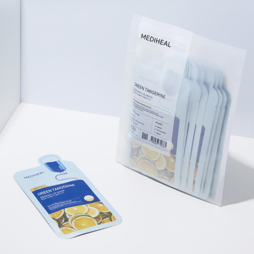 Маска Mediheal Derma Plus с зеленым мандарином