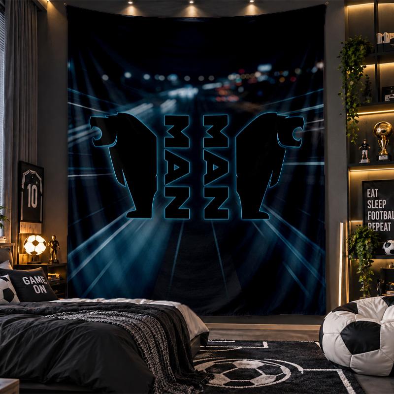 Wall Hanging Tapestry man truck Print Cloth for Living Room Bedroom Home Decor