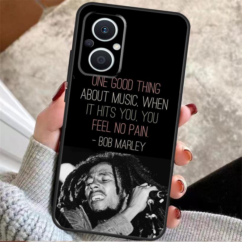 Bob Marley Quotes Rasta Reggae Back Cover For OPPO Reno 6 7 8 Lite 3 4 5 Z 2Z 8T OPPO Find X6 Pro X2 X3 Neo X5 Lite Case