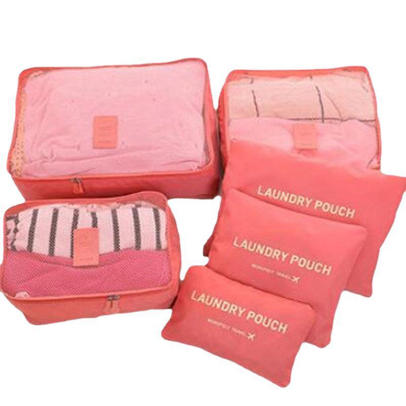 Дорожный набор из шести предметов: сумки для упаковки багажа и одежды с логотипом