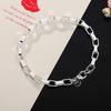 925 Sterling Silver Classic Long Square Chain Bracelets For Women Men's Fashion Party Wedding Accessories Jewelry Christmas Gift