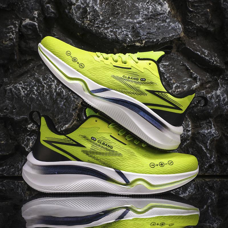 Карбоновые кроссовки для бега, гоночные, марафонские, с мягкой подошвой, мужские, летние, из дышащей сетки с плетением «флайнит», мужские и женские парные спортивные кроссовки