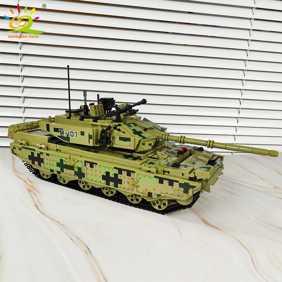 Набор строительных блоков «Военный танк Второй мировой войны» для детей, Армейское оружие, Машина, Грузовик, Кубики, Игрушка, Строительные блоки города, Подарок для детей