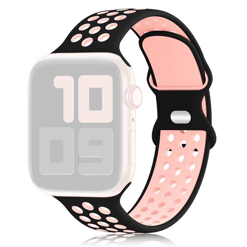 KALEBOL Для Apple Watch 10 46мм/Ultra 2/Ultra 49мм/9 8 7 45мм/SE (2023) SE (2022) SE 6 5 4 44мм/3 2 1 42мм Силиконовый ремешок для часов