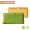 Цвета длинного кошелька удачи цветной кошелек зеленый изготовлен из отечественной коровьей кожи [United Benetton]