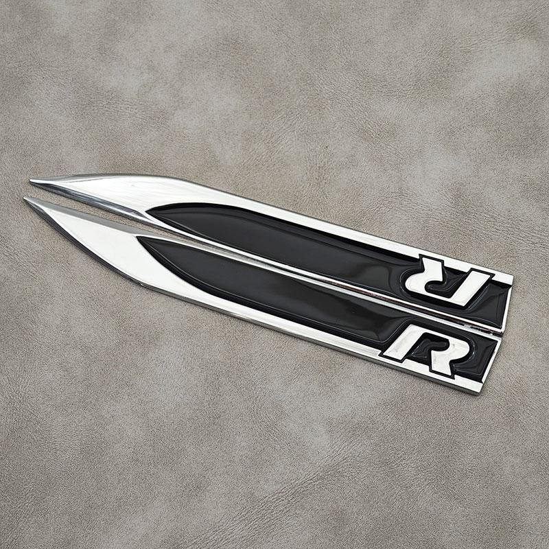 2026 Новый Для VOLKSWAGEN VW 2 шт. Металлический Логотип R Значок На крыло автомобиля Боковой Значок Для Volkswagen VW Passat Polo Golf 4 5 6 7 Jetta Tigua