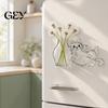 Cat Hair Storage Vase Whiskers Holder Refrigerator Magnet, Transparent Furs Keepsake Collector Fridge Pet Memorial Decoration for Home, Kitchen Shape