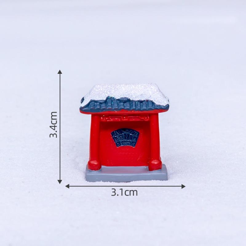 Micro-landscape Jiangnan Snow Scene Sand Table Pavilion Bridge GateRockery Landscaping Materials Decorations, Accessories, Small Ornaments