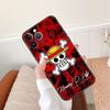 Case For Apple iPhone 11 13 14 12 Pro 7 Plus XR X XS Max 6 6S 13Pro Max Black Silicone Phone Funda Anime One- Piece