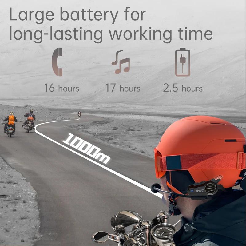 X1 Pro мотоциклетный шлем гарнитура Bluetooth IPX6 водонепроницаемый Moter Interphone для 2Riders 1000M Interphone Communicator