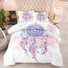 Комплект постельного белья Ловец снов Роскошное мягкое постельное белье для детей и взрослых 3D-печать Домашний декор Односпальный Двуспальный Полуторный Богема Комплект пододеяльника