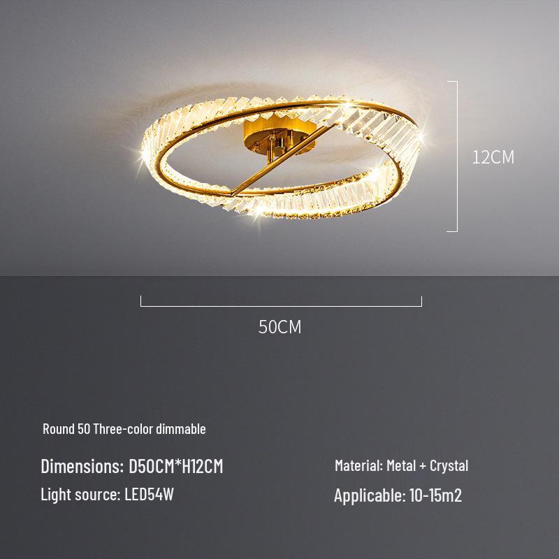 Modern Italian Crystal Ceiling Light for Living Rooms, Bedrooms, Restaurants, and Kids' Rooms